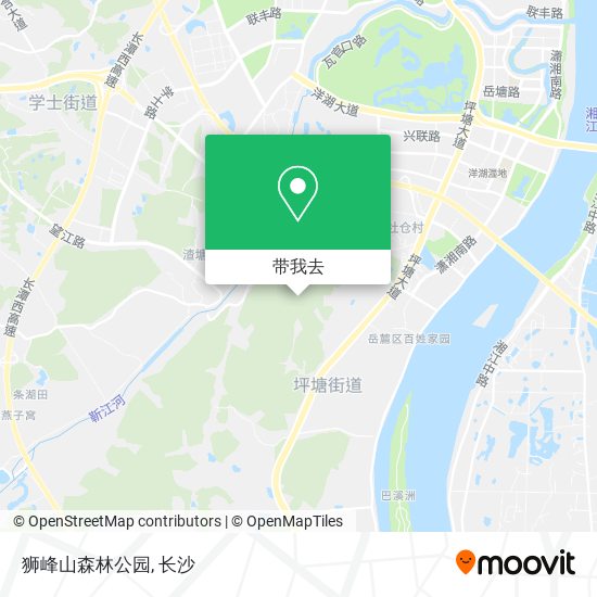 狮峰山森林公园地图