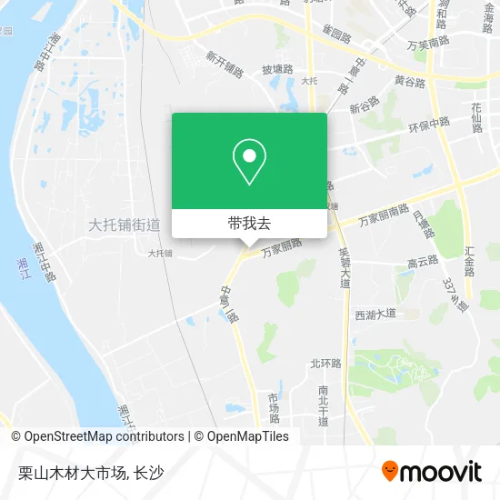 栗山木材大市场地图