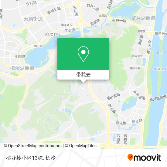 桃花岭小区13栋地图