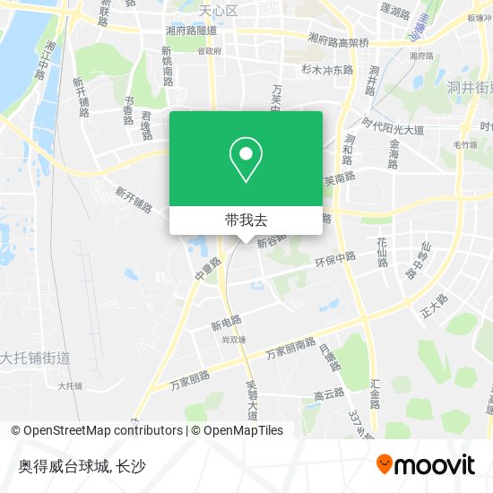 奥得威台球城地图