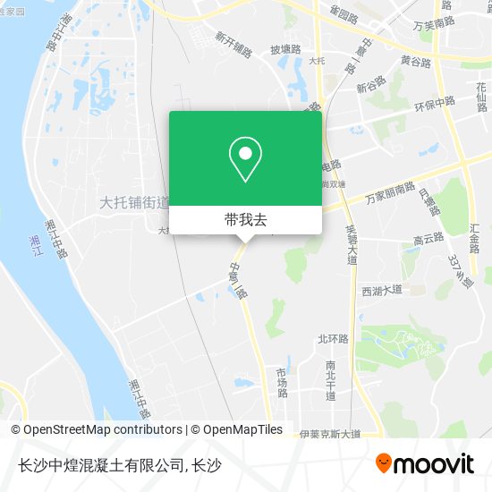 长沙中煌混凝土有限公司地图