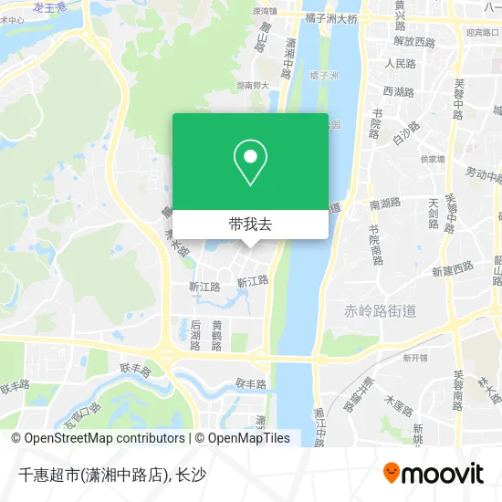 千惠超市(潇湘中路店)地图