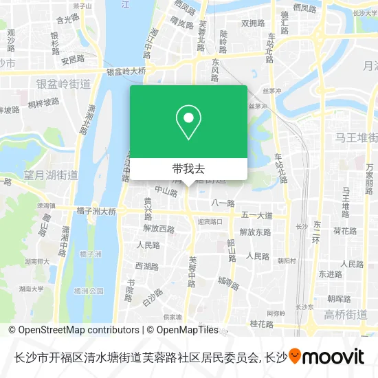 长沙市开福区清水塘街道芙蓉路社区居民委员会地图