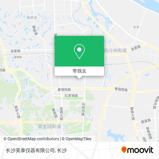 长沙英泰仪器有限公司地图