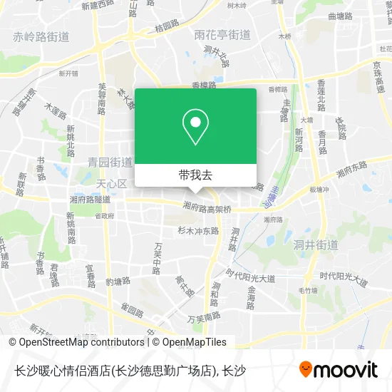 长沙暖心情侣酒店(长沙德思勤广场店)地图