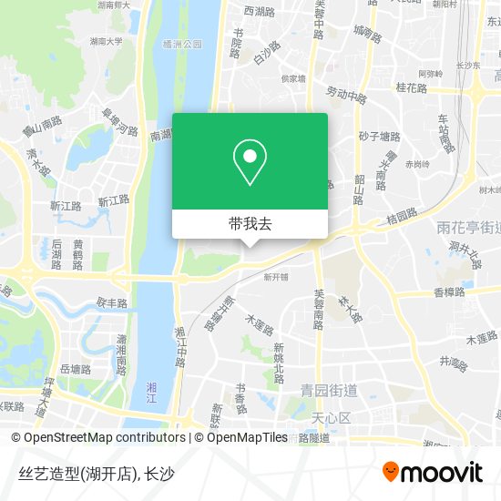丝艺造型(湖开店)地图
