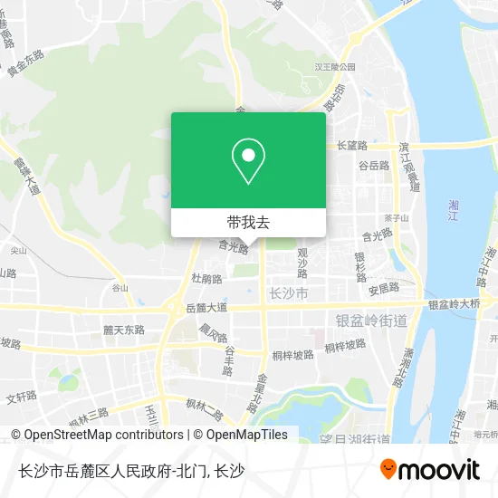 长沙市岳麓区人民政府-北门地图