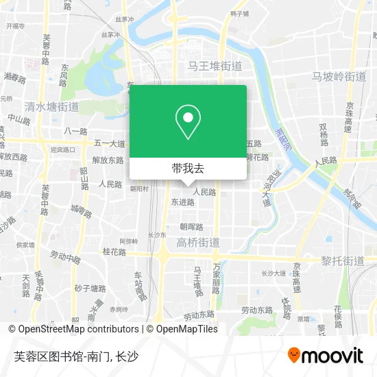 芙蓉区图书馆-南门地图
