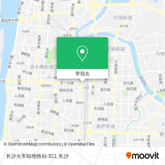 长沙火车站地铁站-5口地图