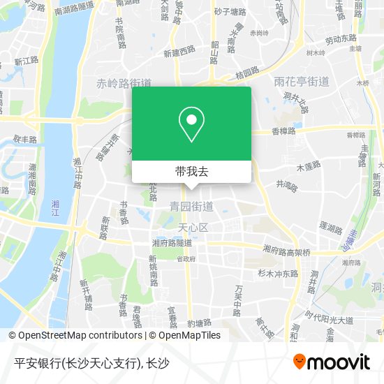 平安银行(长沙天心支行)地图