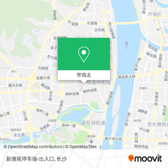 新塘苑停车场-出入口地图