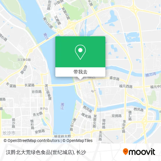 汉爵北大荒绿色食品(世纪城店)地图