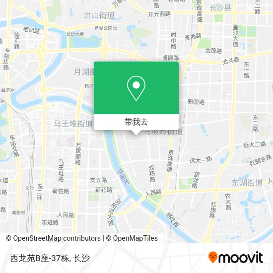 西龙苑B座-37栋地图