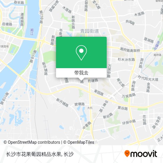 长沙市花果葡园精品水果地图