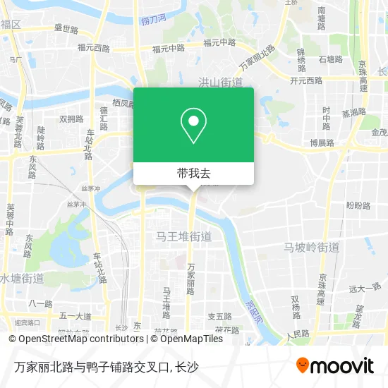 万家丽北路与鸭子铺路交叉口地图