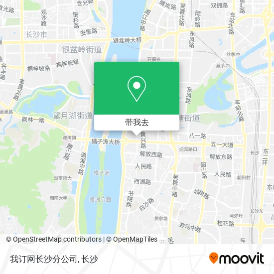 我订网长沙分公司地图