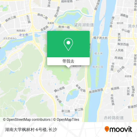 湖南大学枫林村-6号楼地图