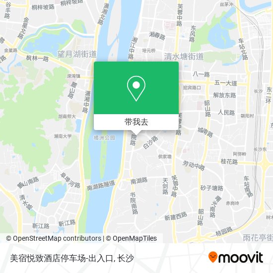美宿悦致酒店停车场-出入口地图