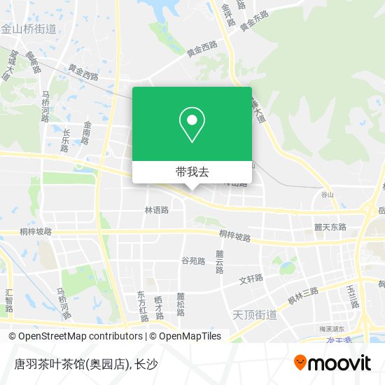 唐羽茶叶茶馆(奥园店)地图