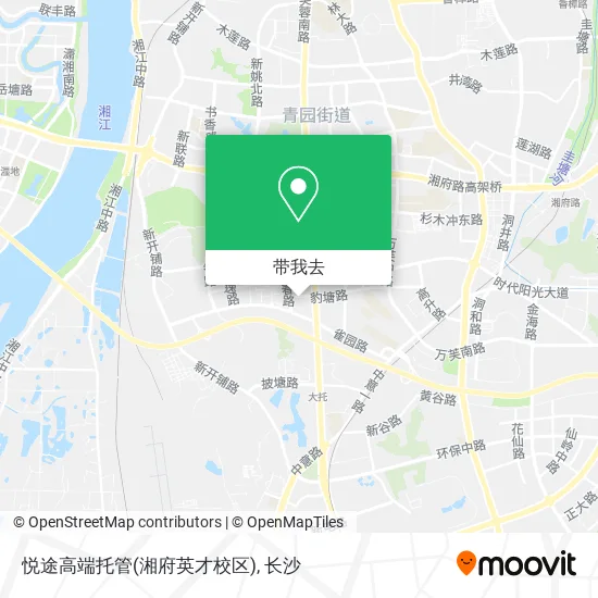 悦途高端托管(湘府英才校区)地图