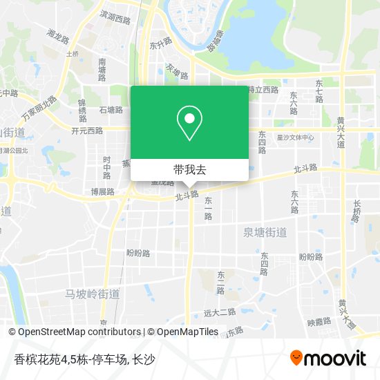 香槟花苑4,5栋-停车场地图