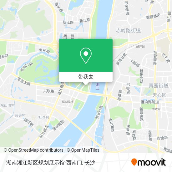 湖南湘江新区规划展示馆-西南门地图