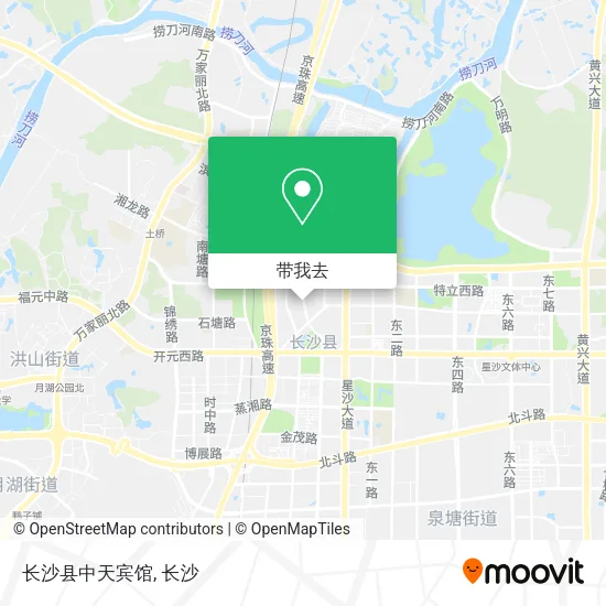 长沙县中天宾馆地图