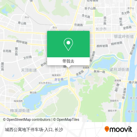 城西公寓地下停车场-入口地图