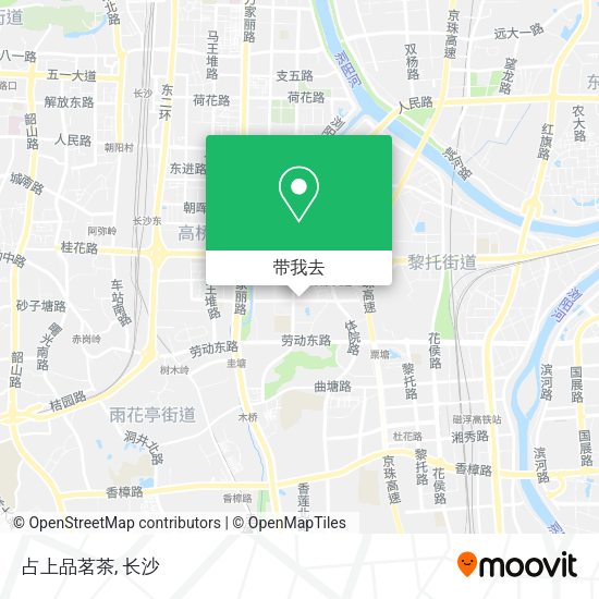 占上品茗茶地图