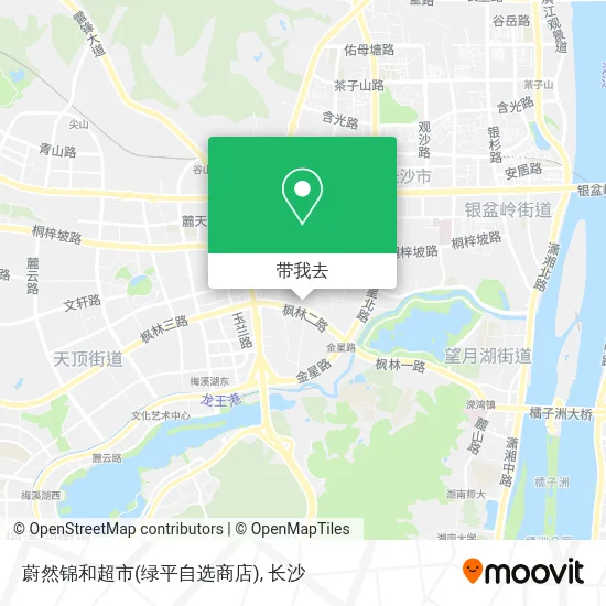 蔚然锦和超市(绿平自选商店)地图