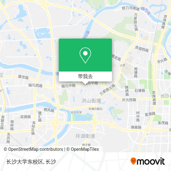 长沙大学东校区地图