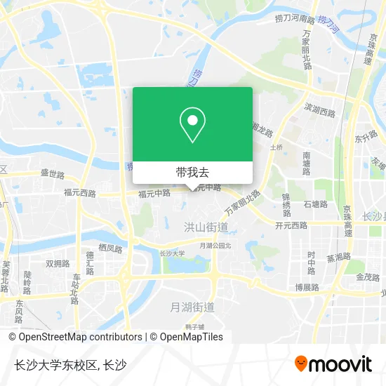 长沙大学东校区地图