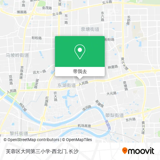 芙蓉区大同第三小学-西北门地图