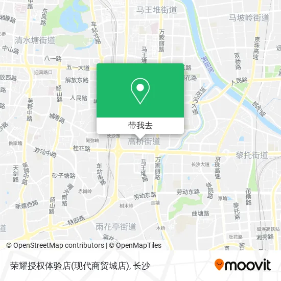 荣耀授权体验店(现代商贸城店)地图