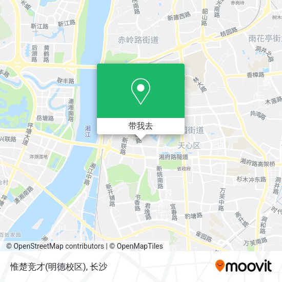惟楚竞才(明德校区)地图