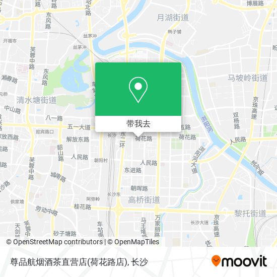 尊品航烟酒茶直营店(荷花路店)地图