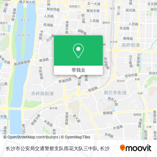 长沙市公安局交通警察支队雨花大队三中队地图