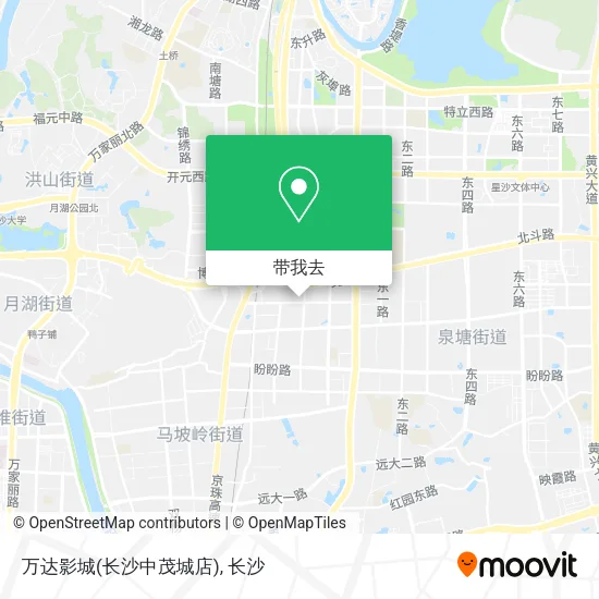 万达影城(长沙中茂城店)地图