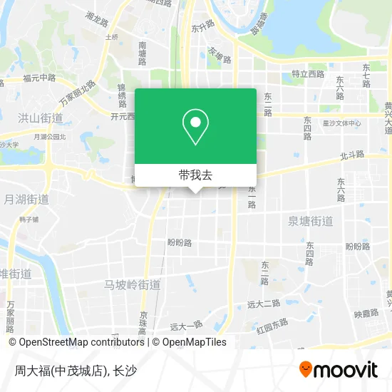 周大福(中茂城店)地图
