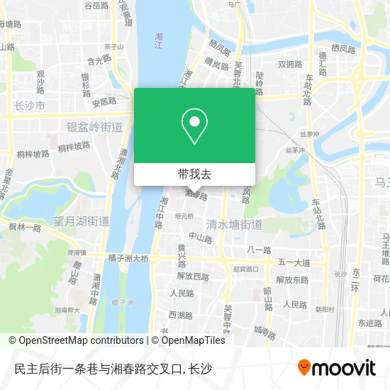 民主后街一条巷与湘春路交叉口地图