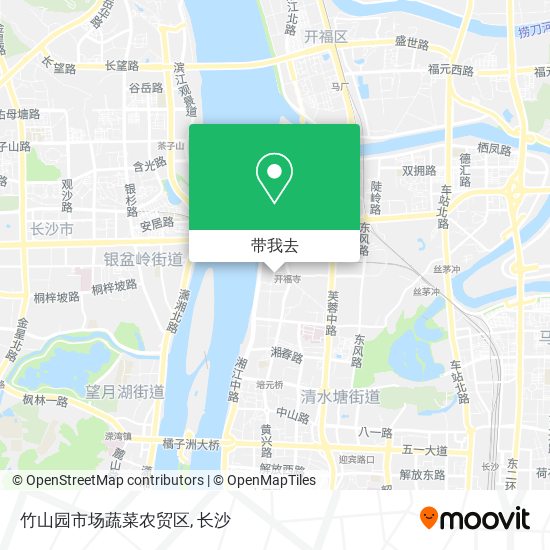 竹山园市场蔬菜农贸区地图