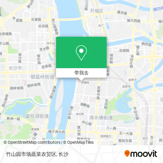 竹山园市场蔬菜农贸区地图
