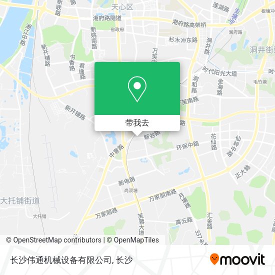 长沙伟通机械设备有限公司地图