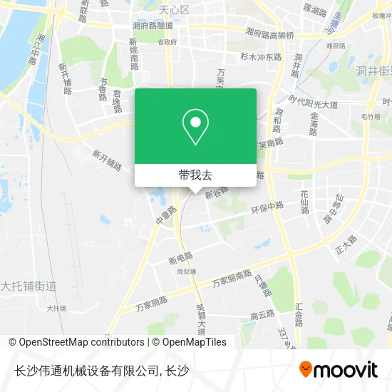 长沙伟通机械设备有限公司地图