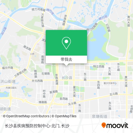 长沙县疾病预防控制中心-北门地图