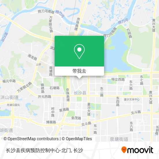长沙县疾病预防控制中心-北门地图