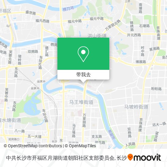 中共长沙市开福区月湖街道朝阳社区支部委员会地图