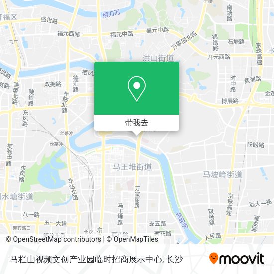 马栏山视频文创产业园临时招商展示中心地图