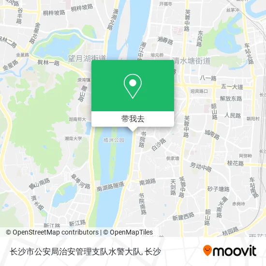 长沙市公安局治安管理支队水警大队地图
