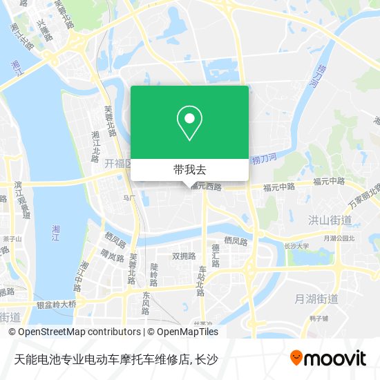 天能电池专业电动车摩托车维修店地图